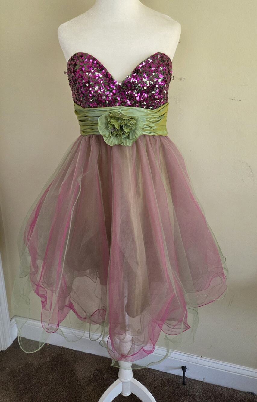 May Queen Couture Sz 8 dress strapless prom quincenera sweet 16 formal Fairy